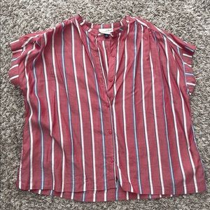 Red striped target shirt